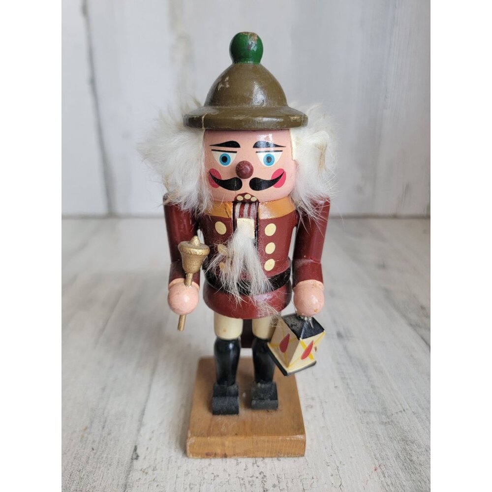 Vintage Enesco AS IS Nutcracker bell lantern figure xmas
